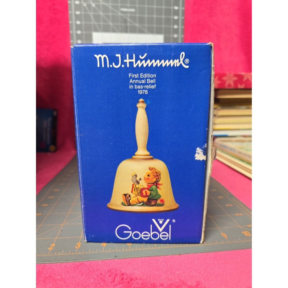 M.J. Hummel First Edition Bell Has Box Damage Goebel 1978 In Bas Relief New